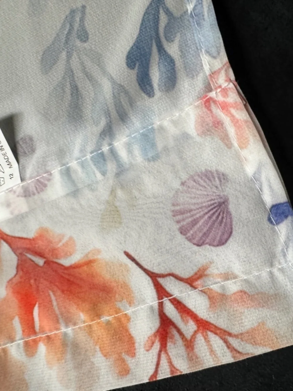 Coastal Ocean Coral Fish Window Valance 54x18 NWOT